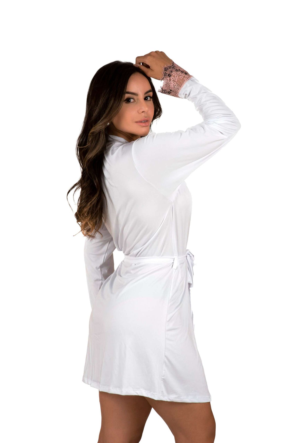 Robe manga longa em Branco – Doce Malícia