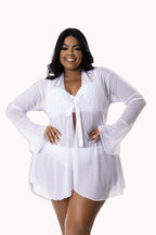 Robe Plus Size Sensual de Tule – Doce Malícia