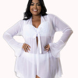Robe Plus Size Sensual de Tule – Doce Malícia