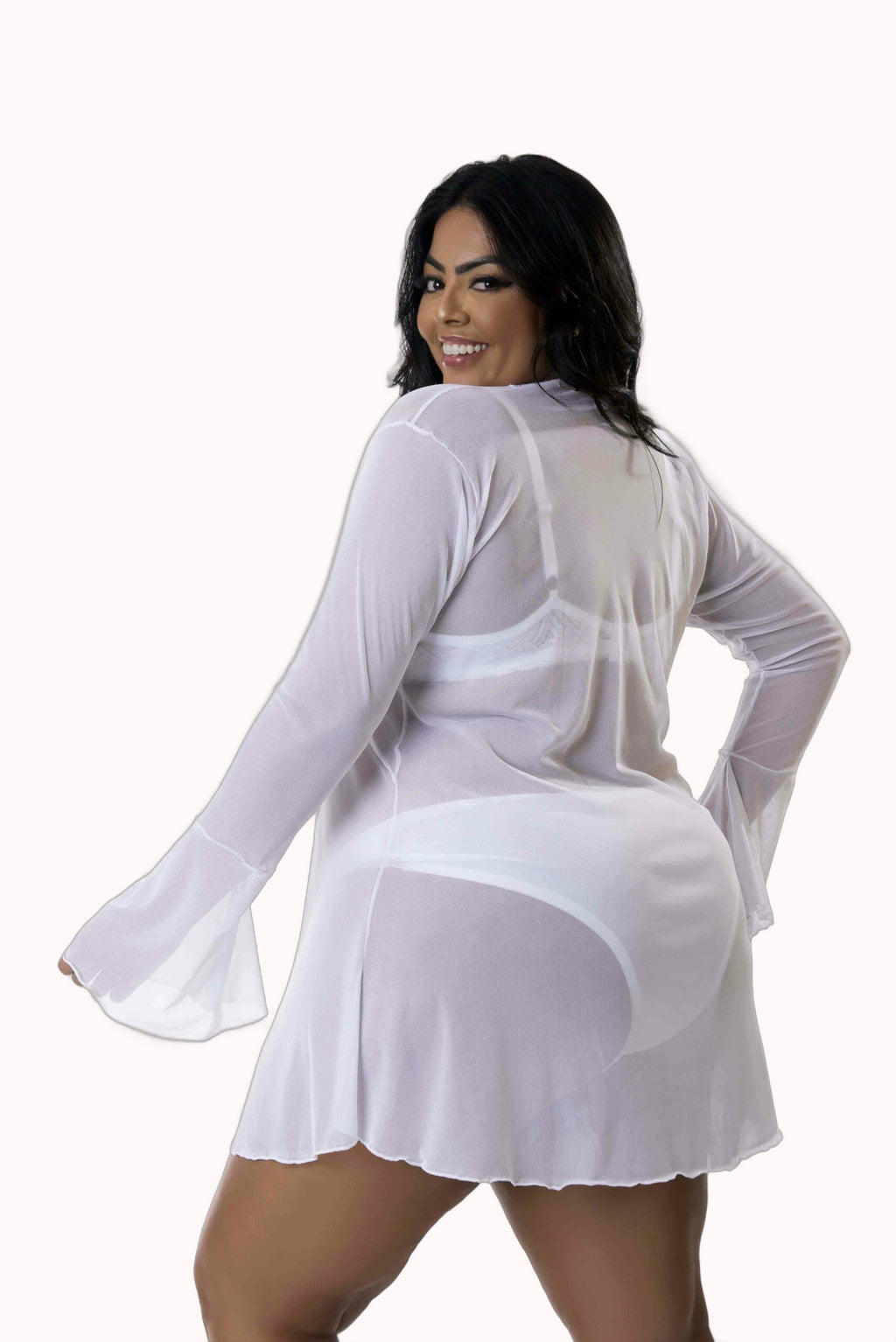 Robe Plus Size Sensual de Tule – Doce Malícia