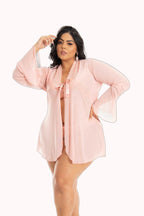 Robe Plus Size Sensual de Tule – Doce Malícia