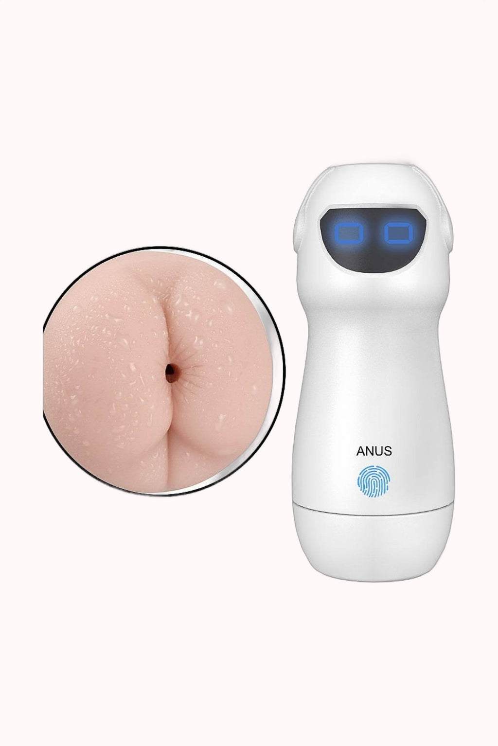 Masturbador Formato de Lanterna com Ânus/ Vibração e Voz – S Robot – Doce Malícia