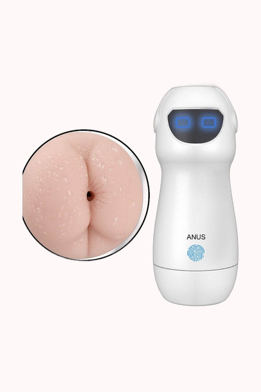 Masturbador Formato de Lanterna com Ânus/ Vibração e Voz – S Robot – Doce Malícia