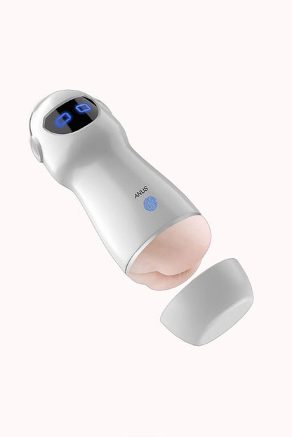 Masturbador Formato de Lanterna com Ânus/ Vibração e Voz – S Robot – Doce Malícia