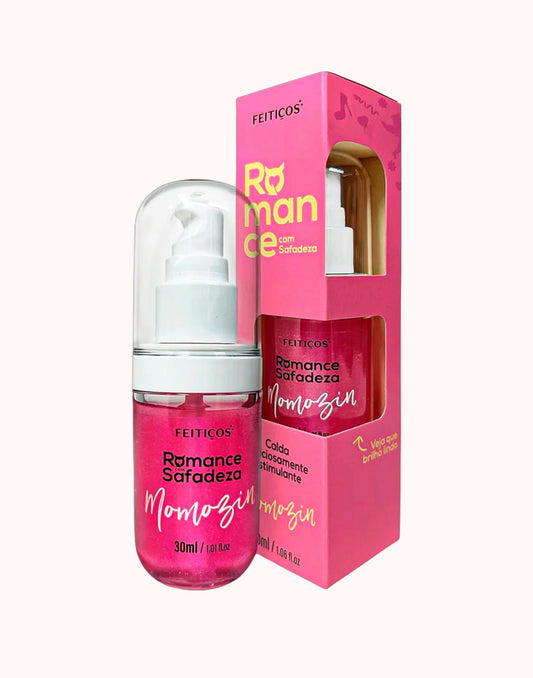 Gel Beijável com Glitter Romance com Safadeza – Momozin Morango Com Chantily 30ml – Doce Malícia