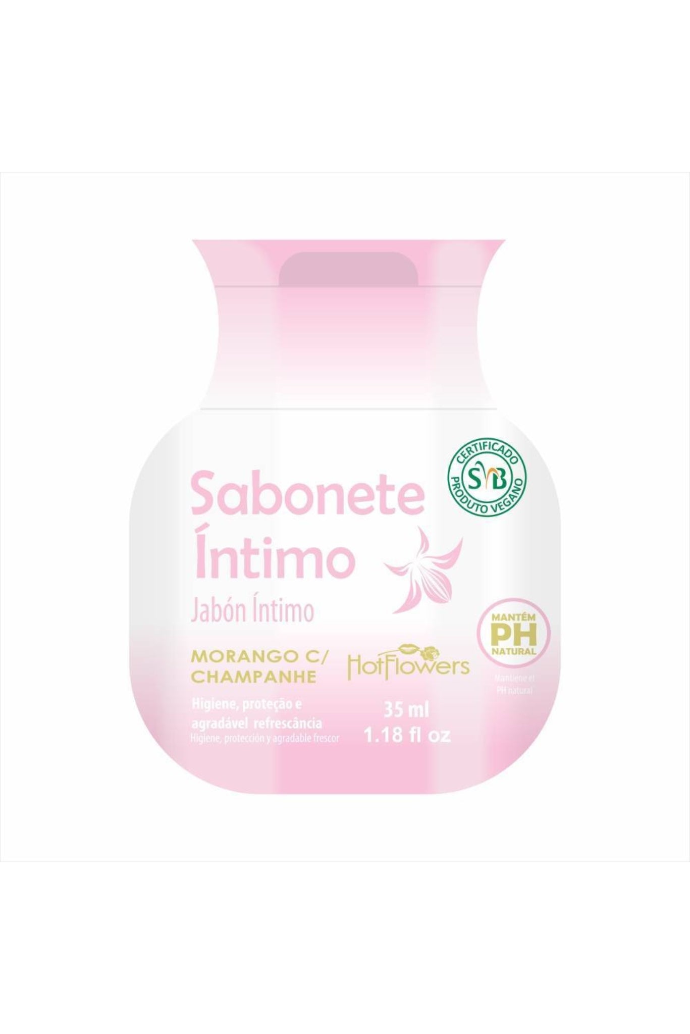 Sabonete Íntimo 35ML – Morango em Quantidade – Doce Malícia