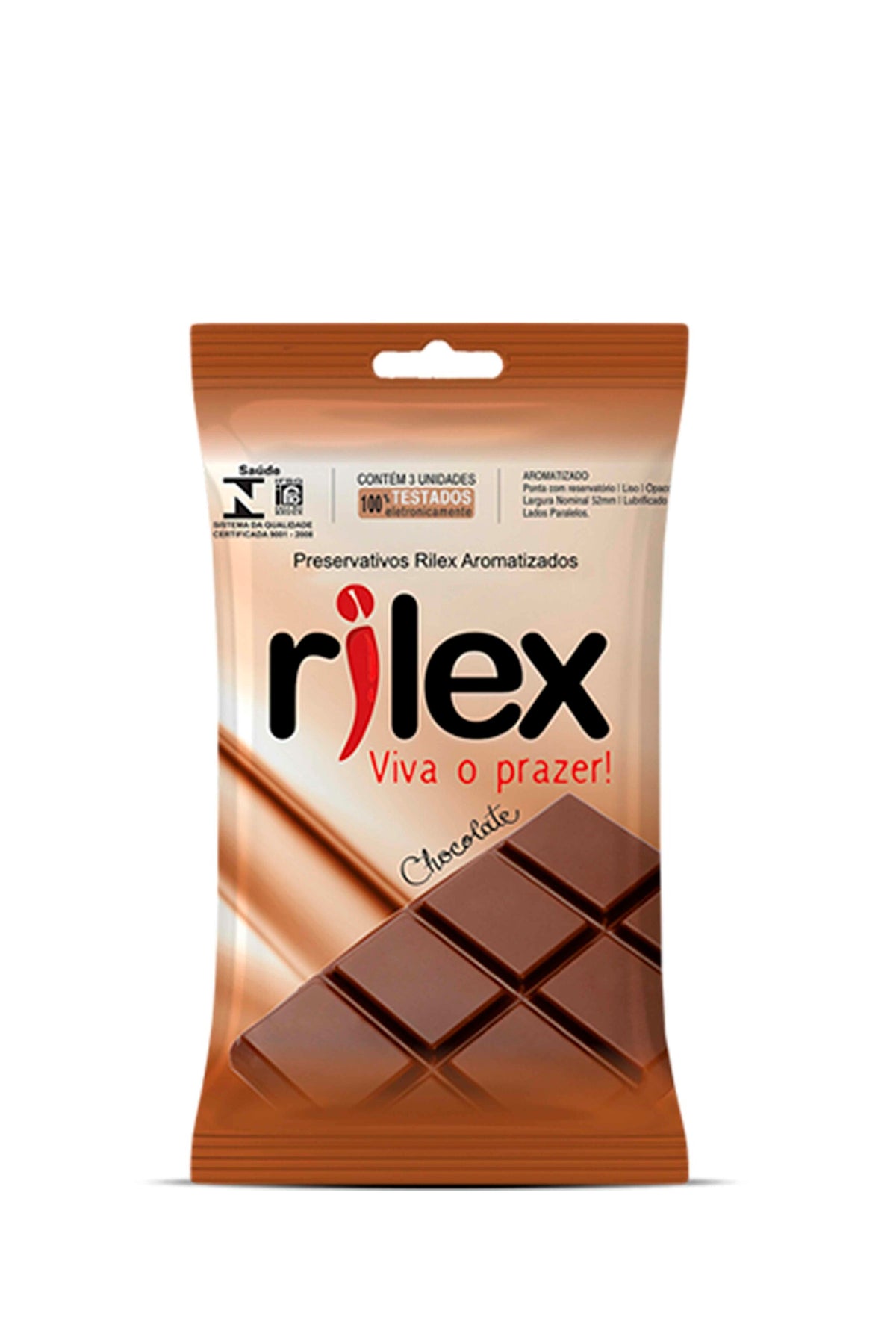 Preservativo Rilex Sachê com 3 Unidades em Quantidade – Doce Malícia