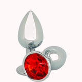Plug Anal ABS Cromado com Joia – Doce Malícia