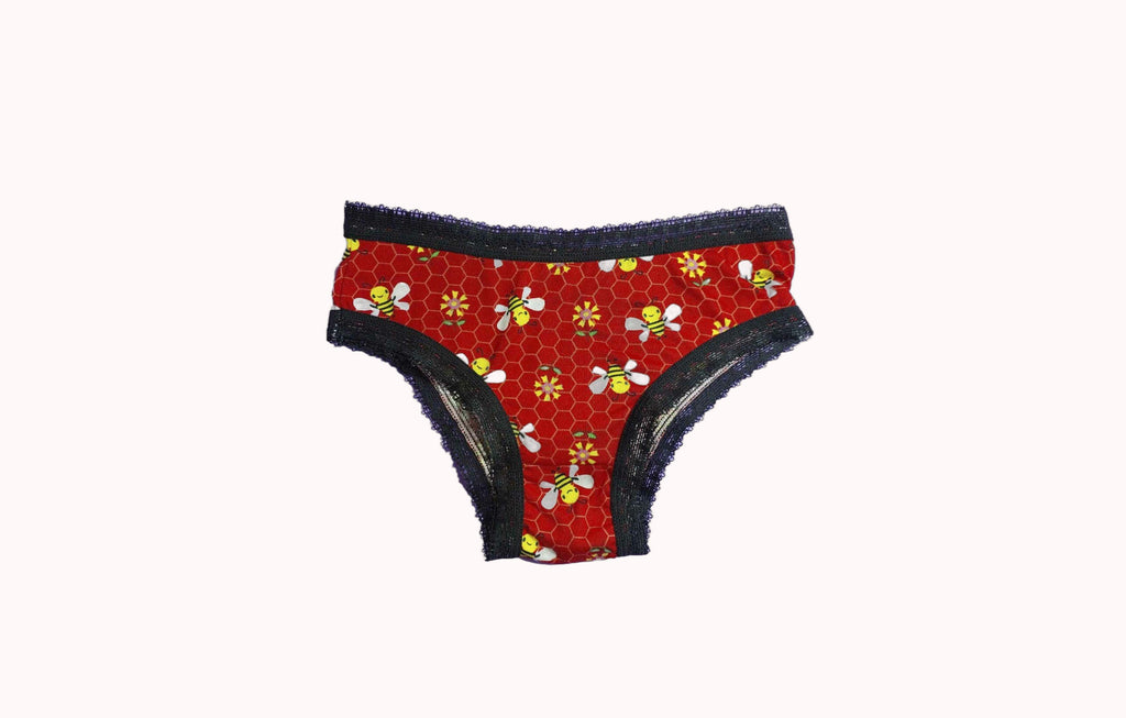 Calcinha Infantil em Suede Estampada – Doce Malícia