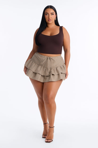 Saia Feminina Bege – Doce Malícia