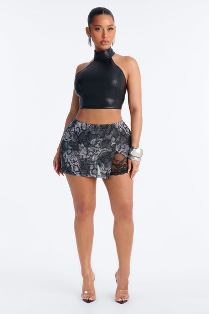 Saia Feminina Curto Renda Tule Preto – Doce Malícia
