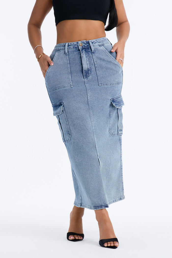 Saia Feminina Midi Cargo – Doce Malícia — Doce Malícia