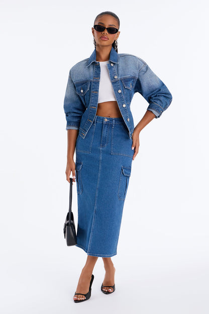 Saia Feminina Midi Cargo – Doce Malícia