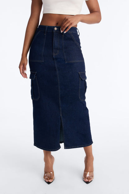 Saia Feminina Midi Cargo – Doce Malícia
