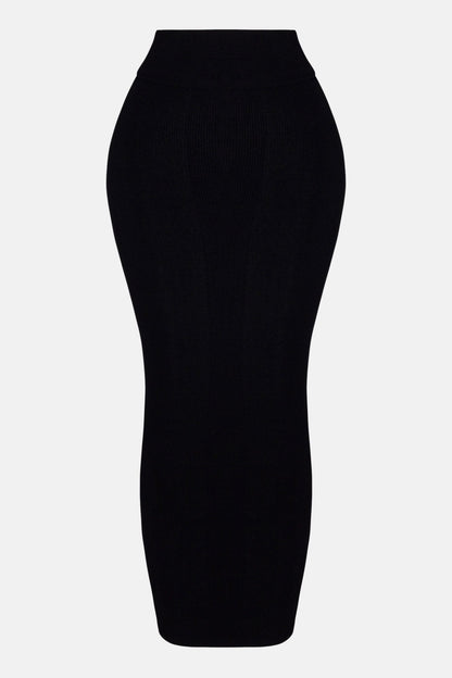 Saia Feminina Midi Longo Preto – Doce Malícia