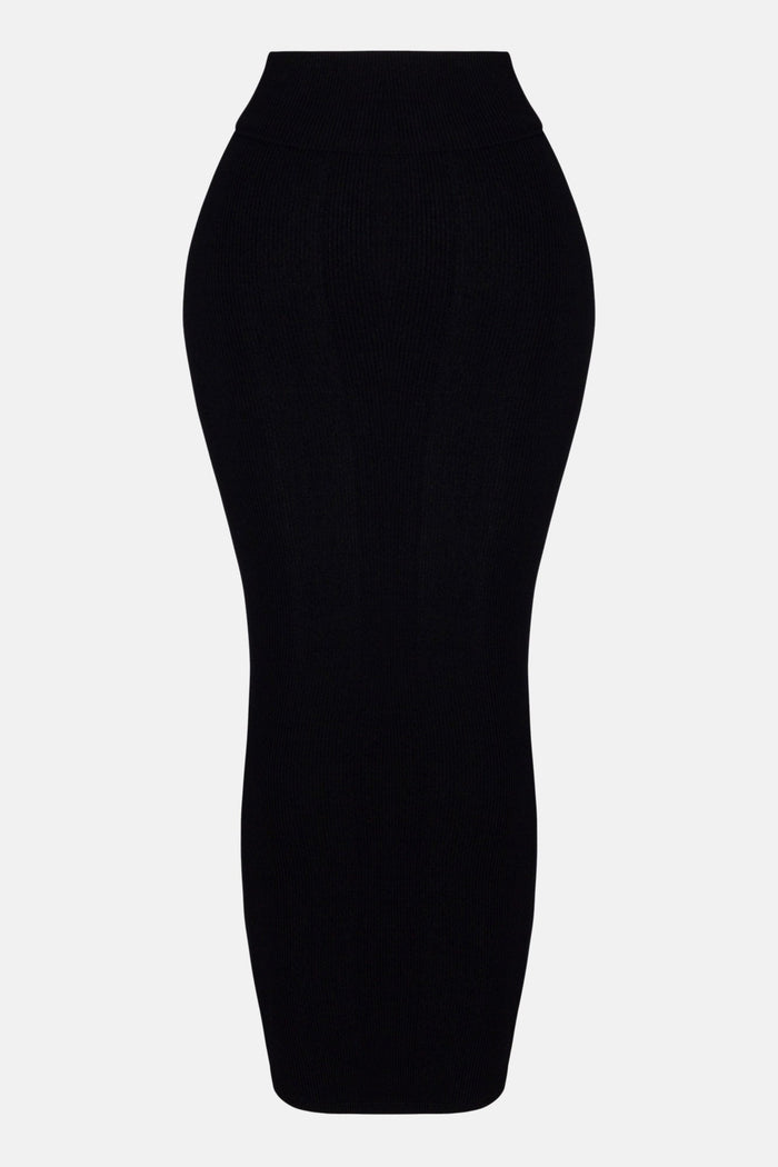 Saia Feminina Midi Longo Preto – Doce Malícia — Doce Malícia