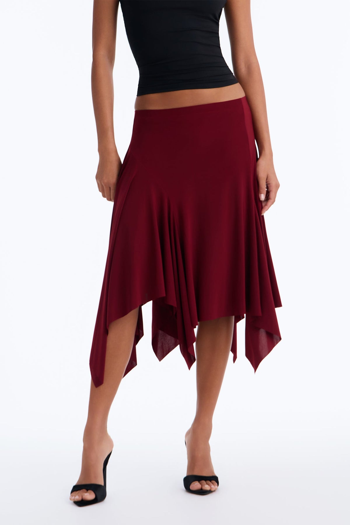 Saia Feminina Midi Vinho – Doce Malícia