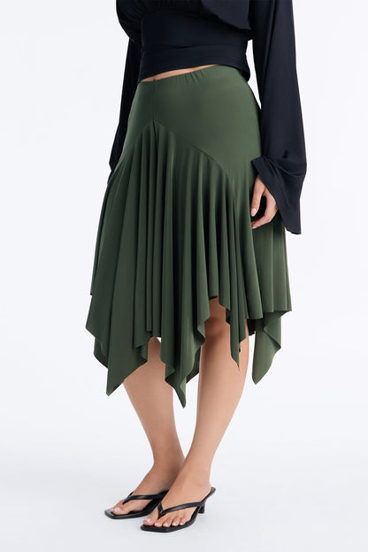 Saia Feminina Midi Vinho – Doce Malícia