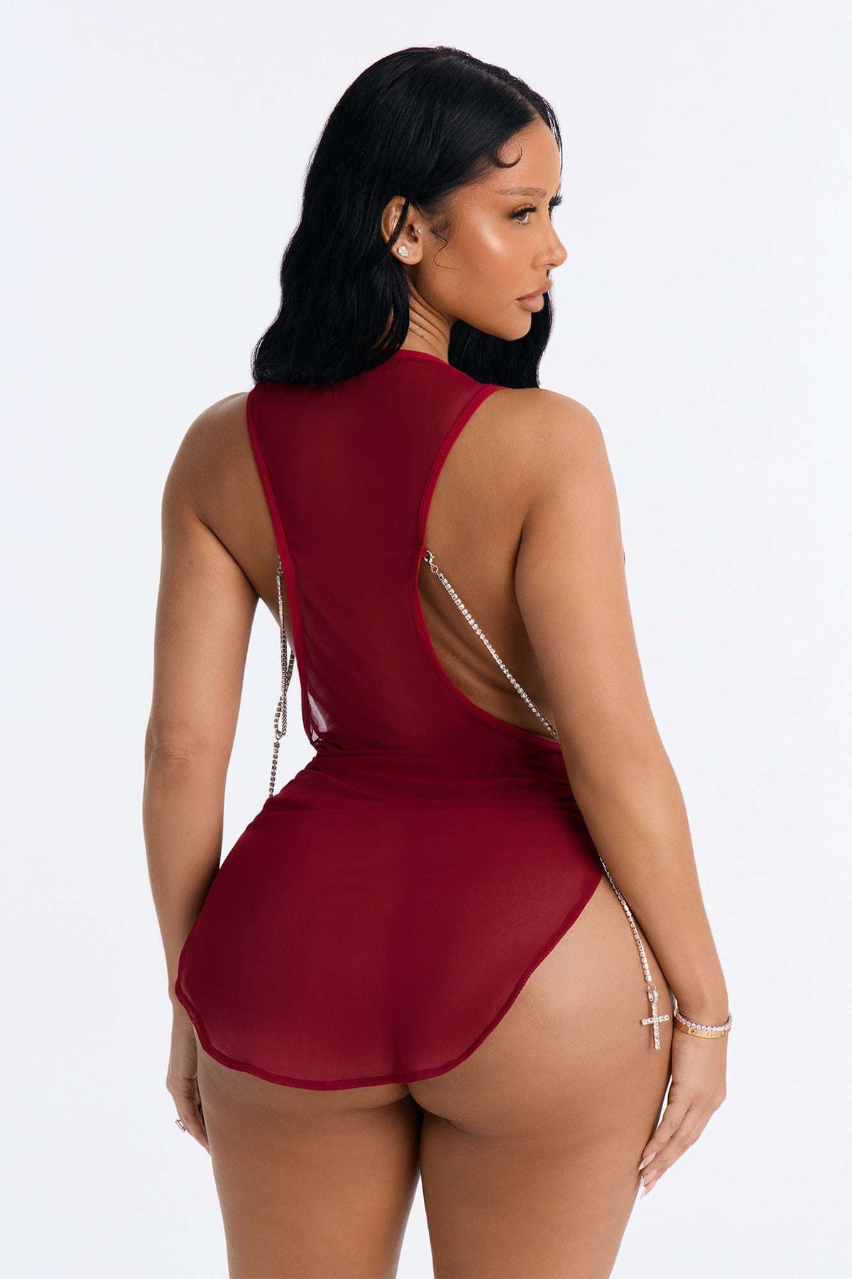 Saída de Praia Feminina Corrente Curto Tule – Doce Malícia