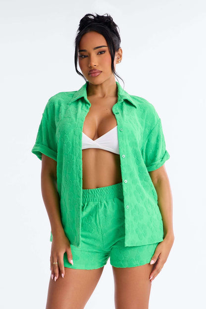 Saída de Praia Feminina Curto Estampado – Doce Malícia