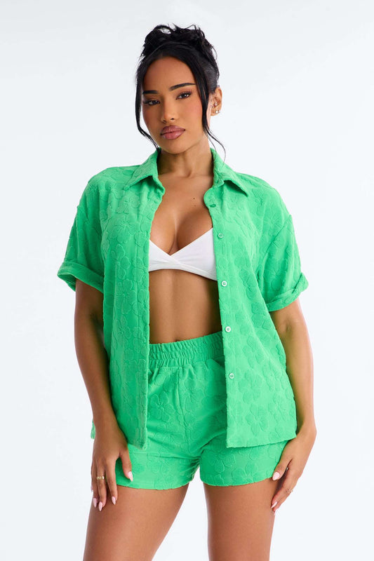 Saída de Praia Feminina Curto Estampado – Doce Malícia