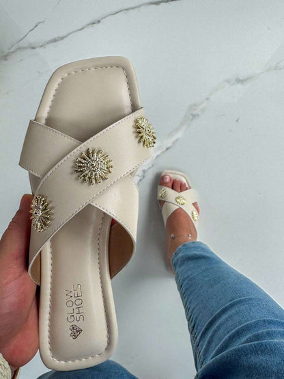 Sandália Feminina Branco – Doce Malícia