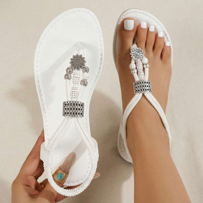Sandália Feminina Sandálias de dedo – Doce Malícia - Branco