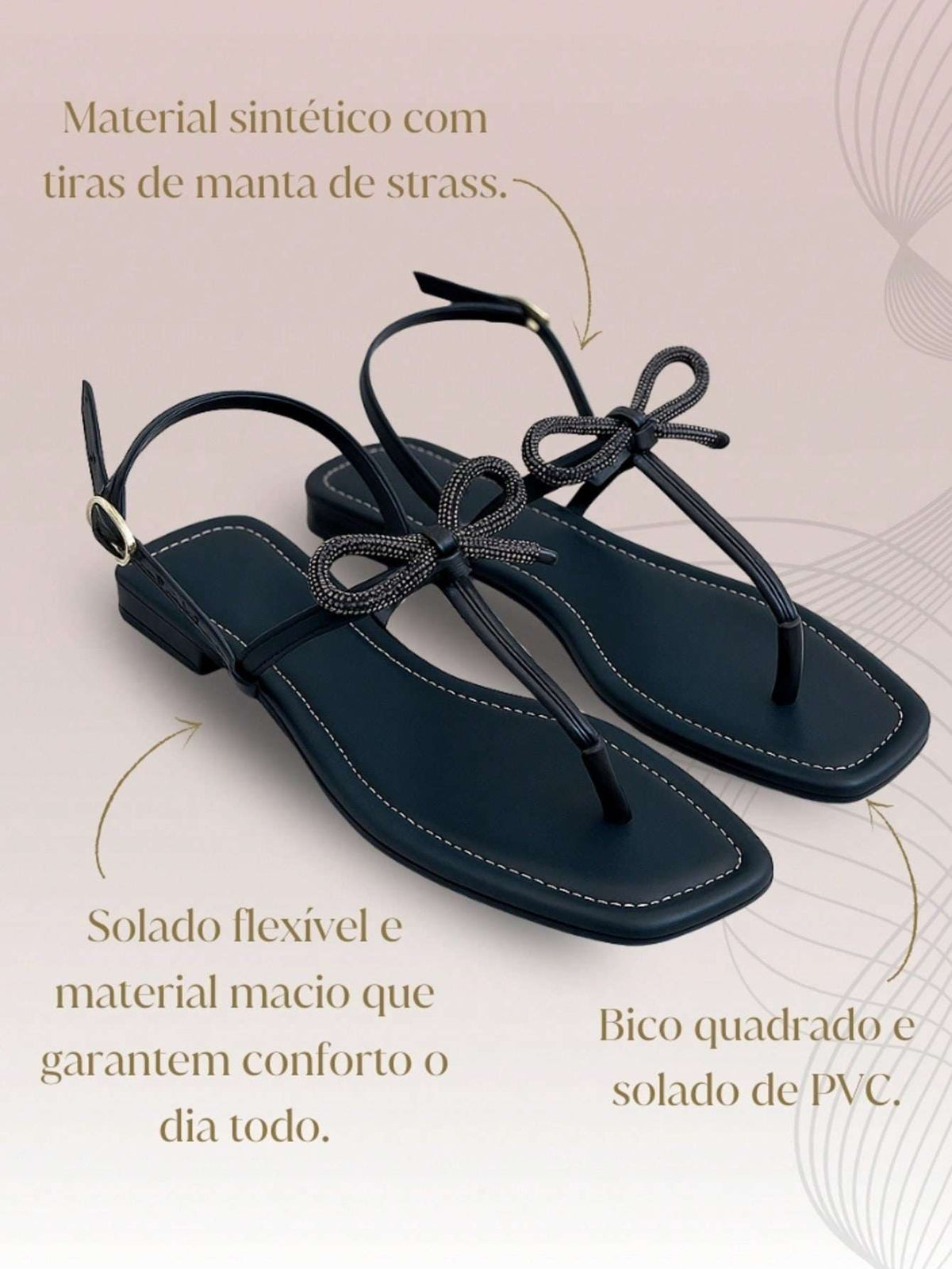 Sandália Feminina Brilho – Doce Malícia