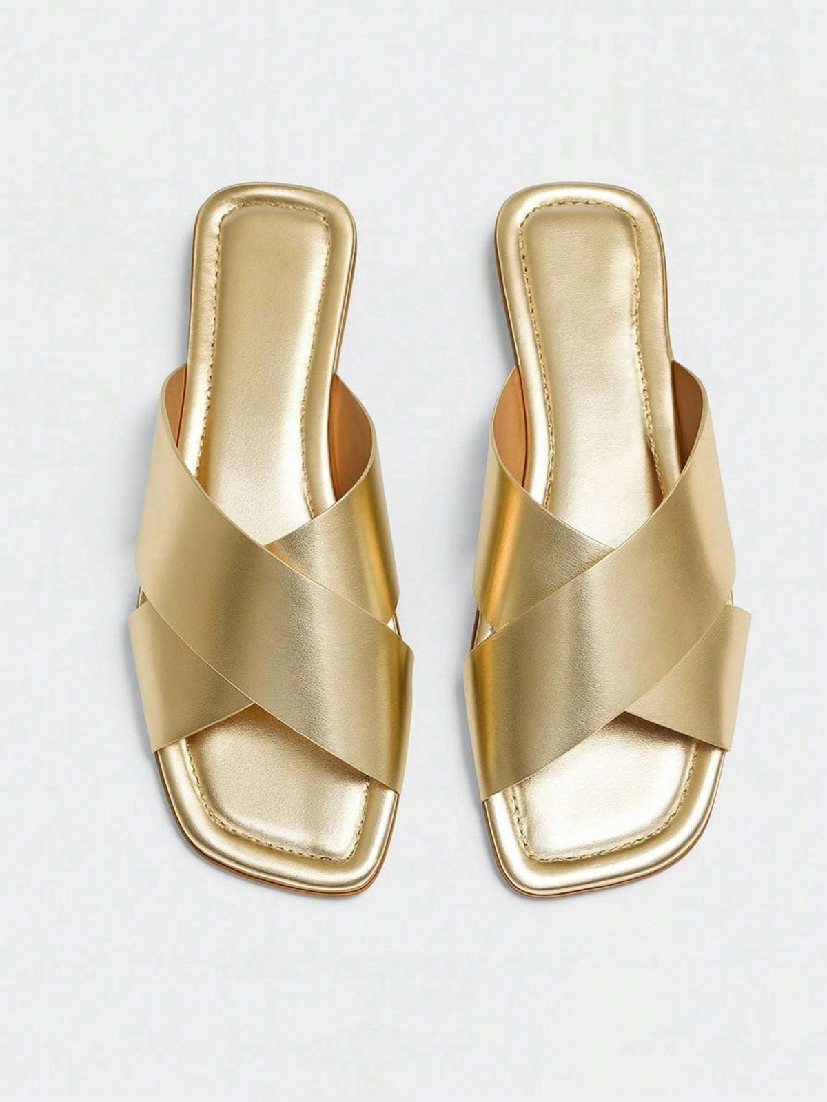 Sandália Slide Cross Caramelo – Doce Malícia