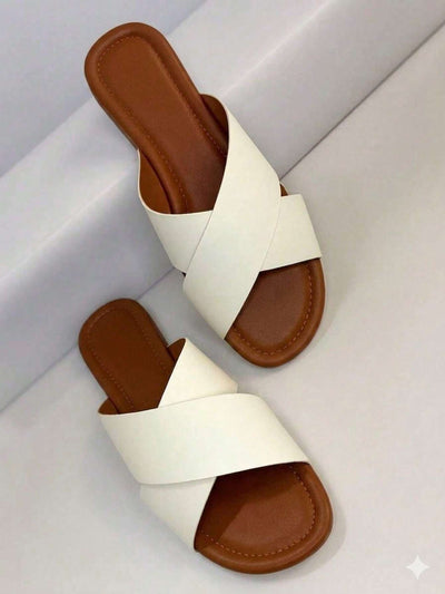 Sandália Feminina Trançada Branco E – Doce Malícia