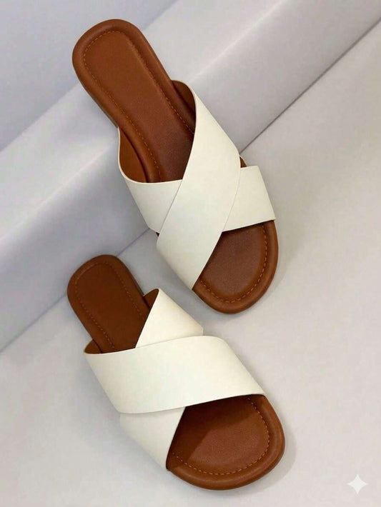 Sandália Feminina Trançada Branco E – Doce Malícia