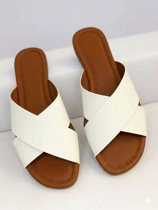 Sandália Feminina Trançada Branco E – Doce Malícia
