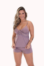 Short Doll com detalhe em renda – Doce Malícia