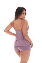 Short Doll com detalhe em renda em Branco – Doce Malícia