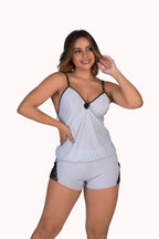 Short doll com renda aberta nas costas – Doce Malícia