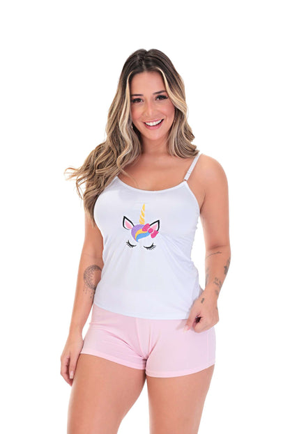 Short Doll Feminino em Branco – Doce Malícia