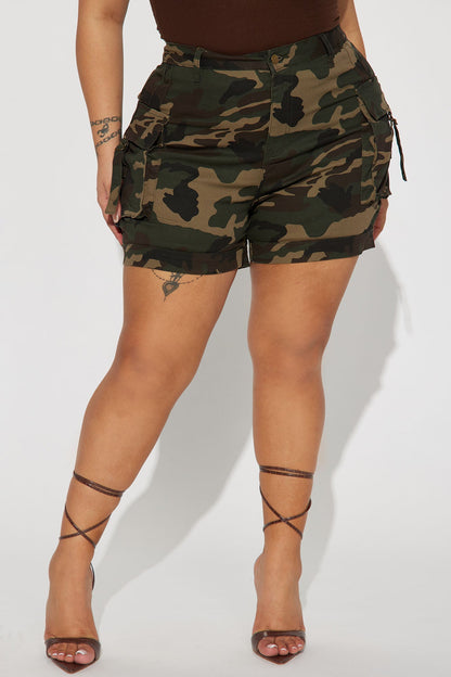 Short Feminino Estampado Cargo – Doce Malícia
