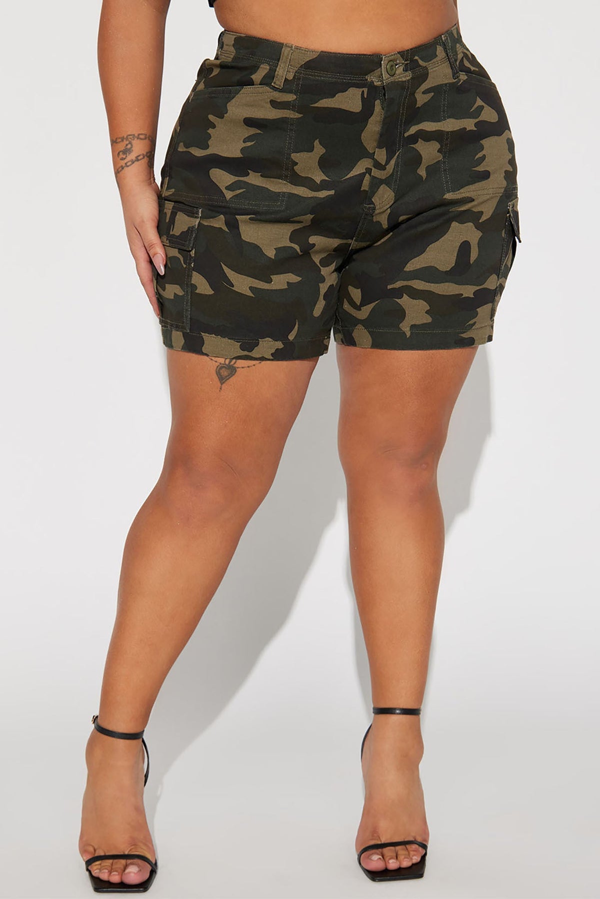 Short Feminino Estampado Cargo Cintura Alta – Doce Malícia