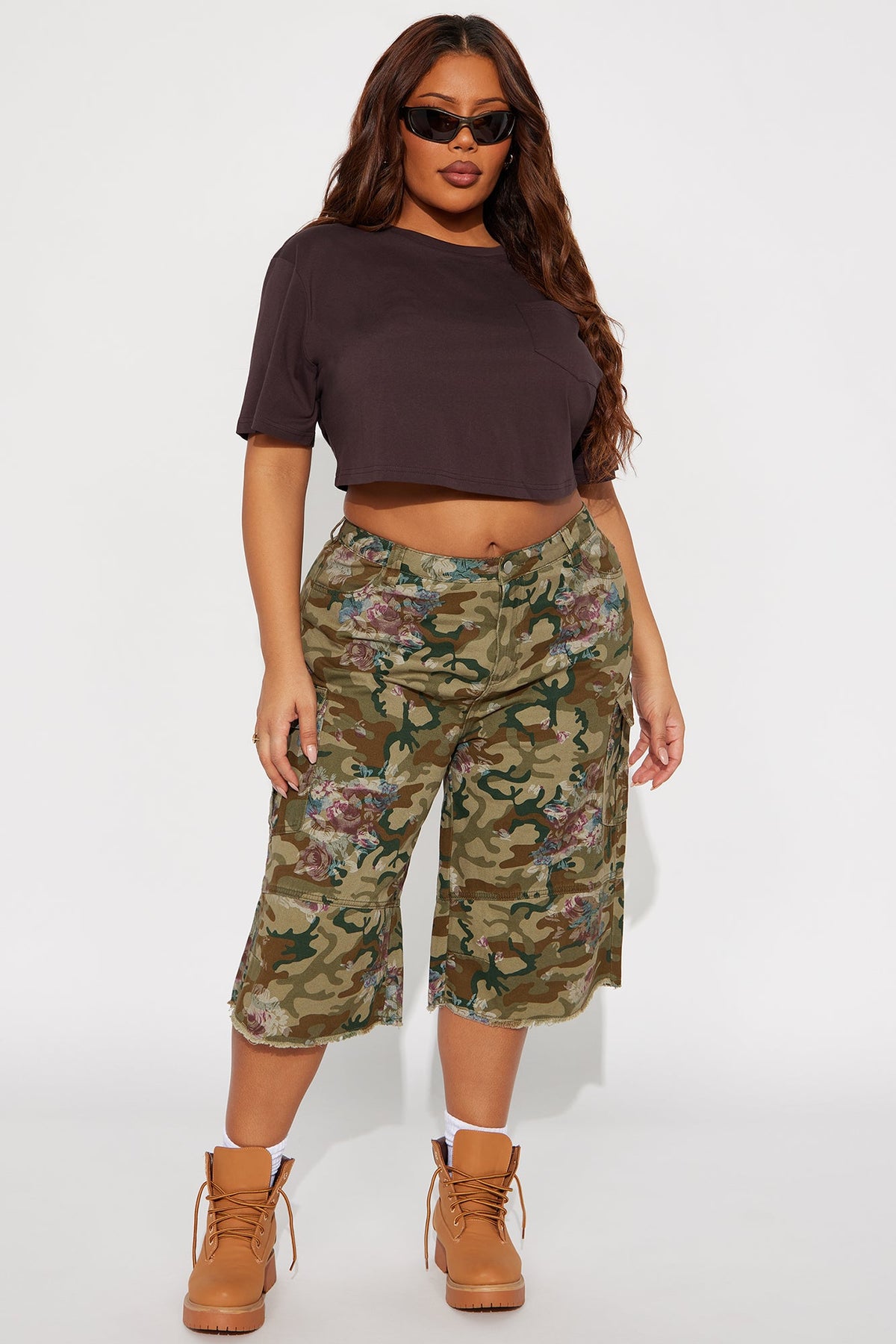 Short Feminino Floral Estampado Cargo – Doce Malícia