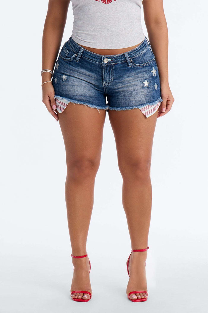 Short Feminino Listrado – Doce Malícia — Doce Malícia
