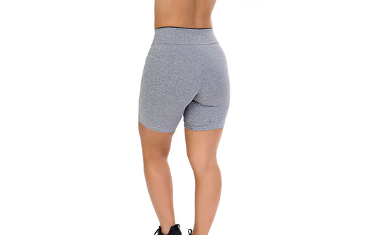 Short Fitness cinza com Bolso em cinza – Doce Malícia