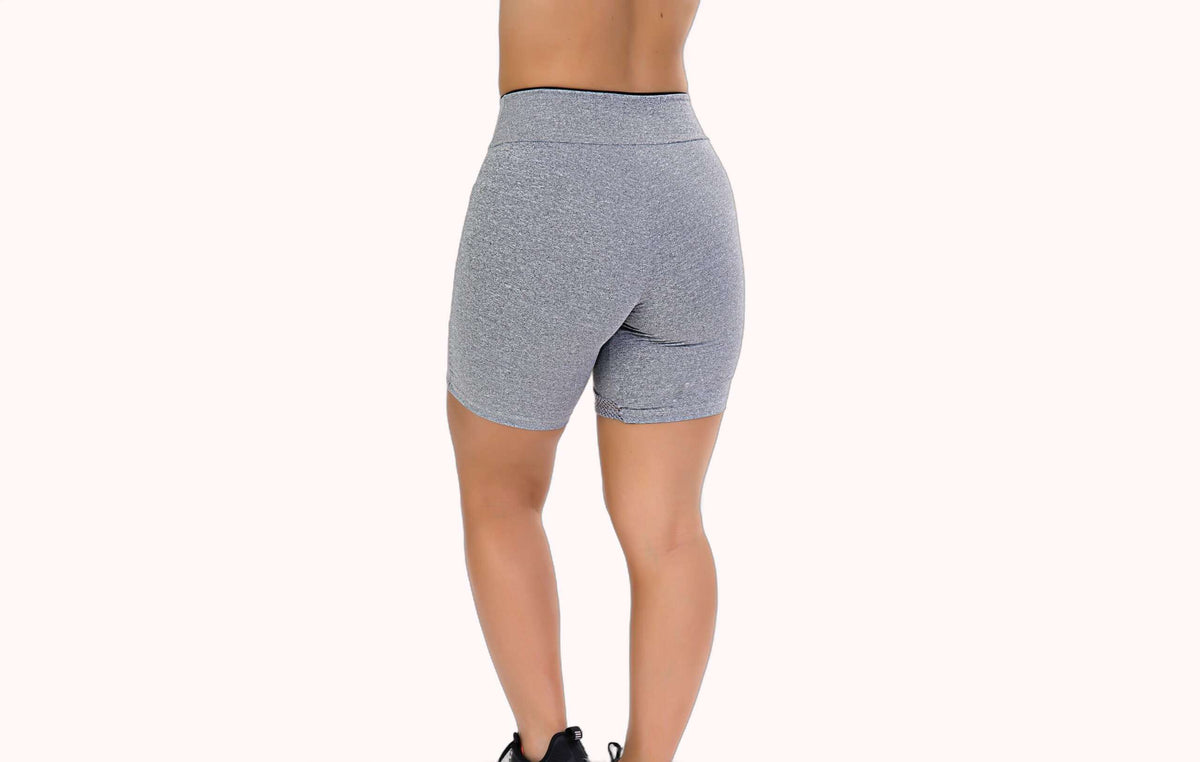 Short Fitness cinza com Bolso – Doce Malícia