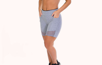 Short Fitness cinza com Bolso – Doce Malícia