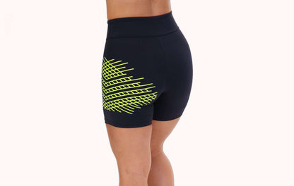 Short Fitness curto com estampa neon – Doce Malícia