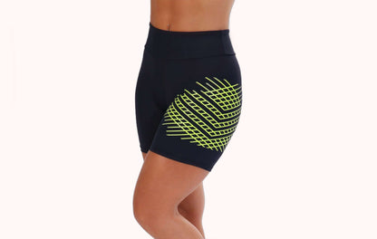 Short Fitness curto com estampa neon – Doce Malícia