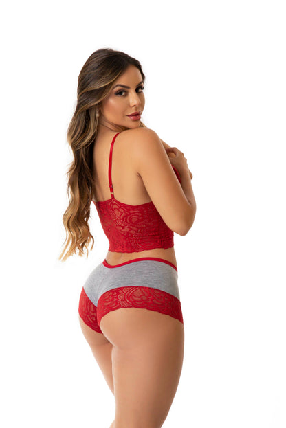 Short Doll Amamentação com Renda em Branco – Doce Malícia