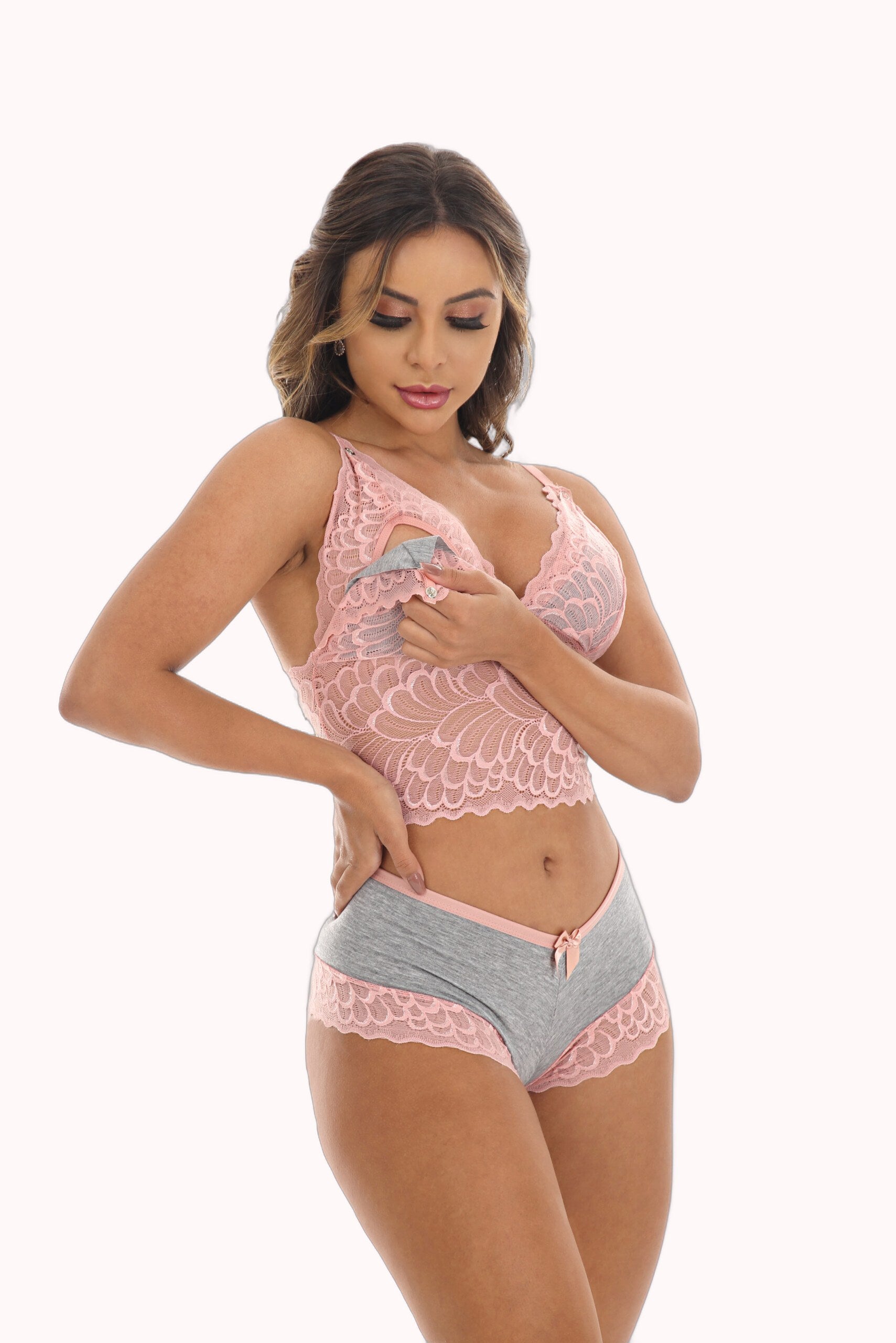 Short Doll Amamentação com Renda – Doce Malícia