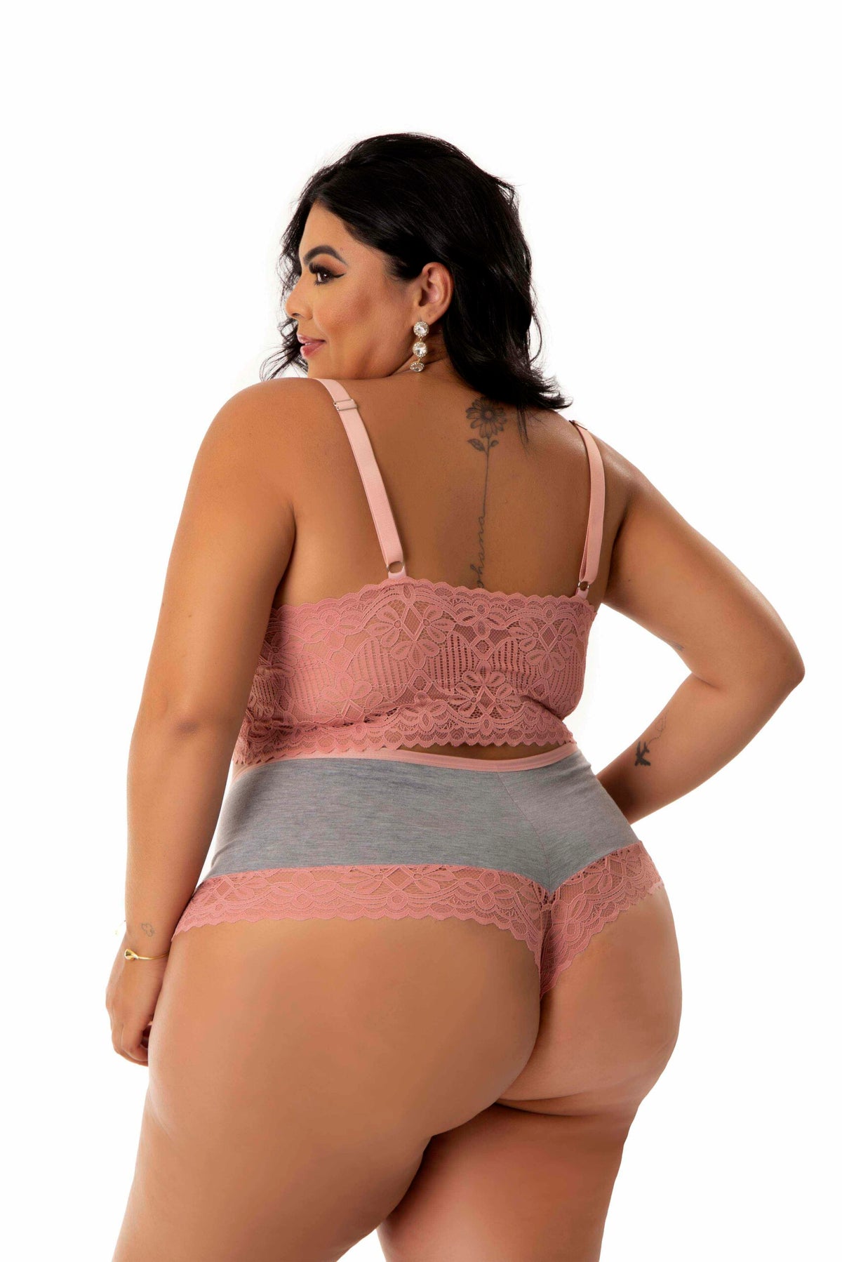 Short Doll Amamentação com Renda em Branco – Doce Malícia