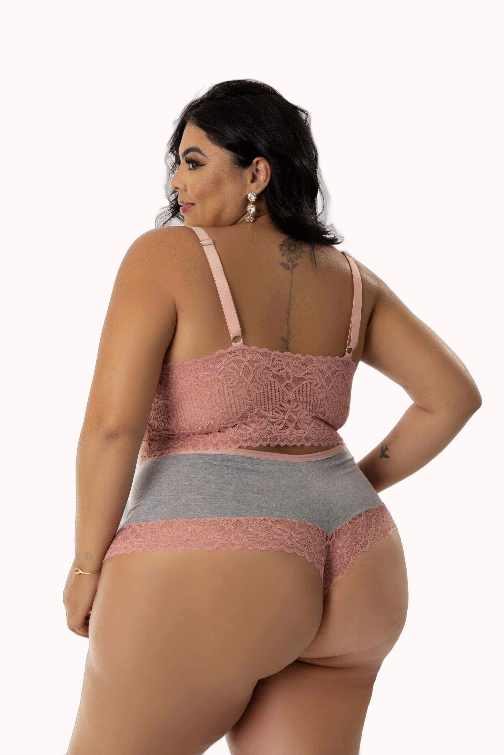 Short Doll Amamentação com Renda Plus Size – Doce Malícia