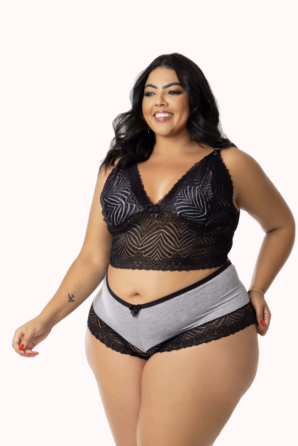 Short Doll Amamentação com Renda Plus Size – Doce Malícia